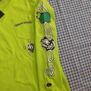 Tシャツ・カットソー Chrome Hearts Matty Boy Link T-shirt Lime Green Tシャツ・カットソー Chrome Hearts Matty Boy Link L/S T-shirt